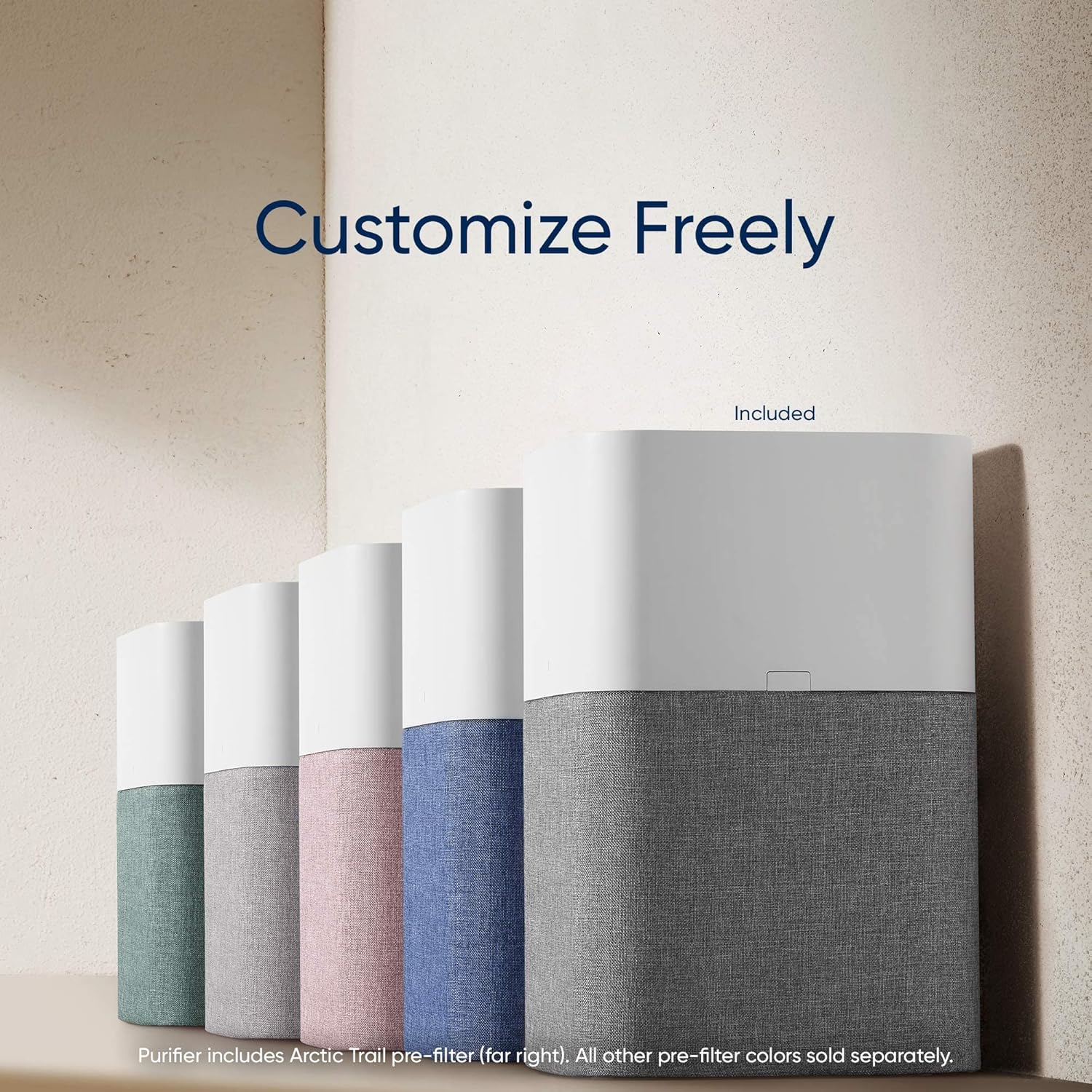 BLUEAIR Air Purifier Large Room, Air Cleaner for Dust Pet Dander Smoke Mold Pollen Bacteria Virus Allergen, Odor Removal, for Home Bedroom Living Room, Washable Pre Filter, HEPASilent, Blue 211+ Auto