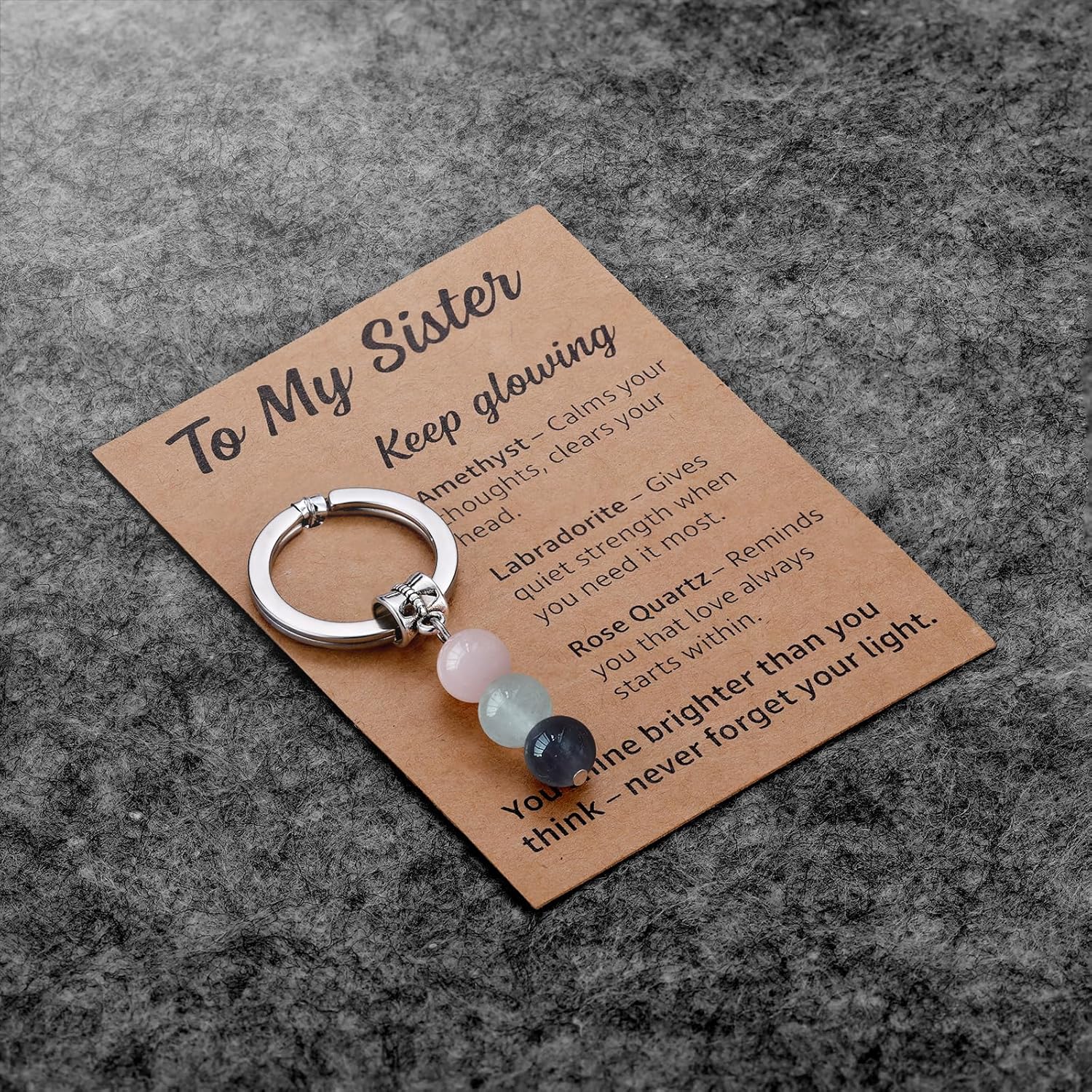 Lcbulu Sister Gifts from Sisters - Big Middle Little Sis Keychain Christmas Birthday Mother’s Day Gifts for Sisters - Image 6