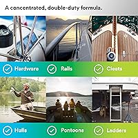 Vista 4 de 3M Restaurador y pulidor de aluminio marino, 09020, 18 oz, para detalles marinos, elimina la oxidación pesada y la tiza, 1 tubo