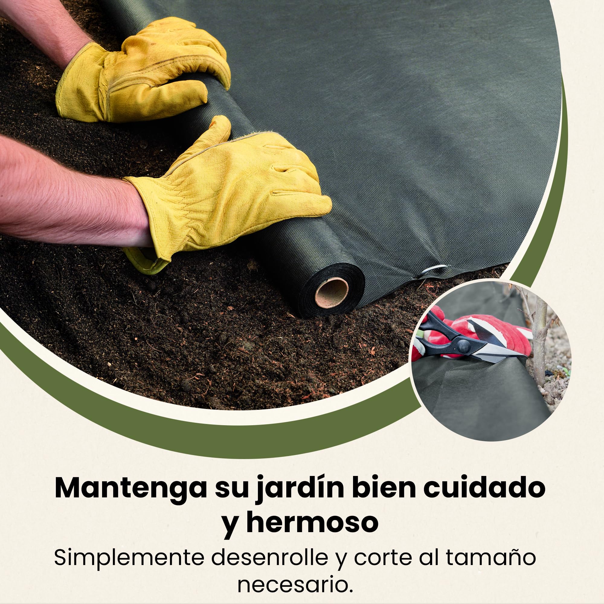 GARDENIX 100 m² de Fieltro para Malas Hierbas con 100 Anclajes de Tierra 1 m x 100 m – Permeable al Agua 100 g/m² – Negro Resistente a los Rayos UV lámina de vellón para jardinería