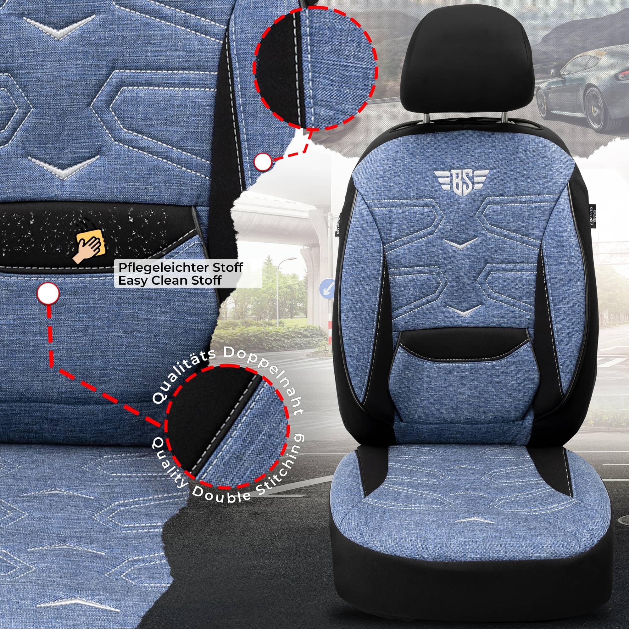 BREMER SITZBEZÜGE Wymiar pokrowców ochronnych do DS Automobiles DS 4 3 generacji. KT306