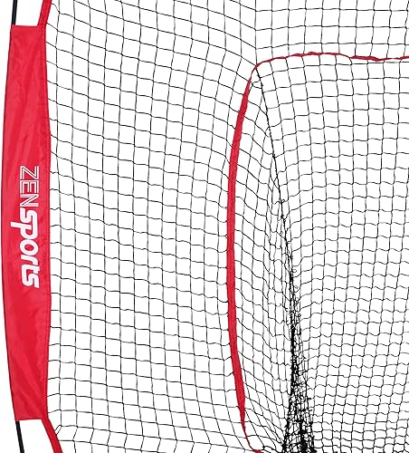 Miniatura 9 de ZENY - Red de entrenamiento de béisbol y softball 7x7 pies red de entrenamiento para batear cachar y lanzar con bolsa de transporte y marco de arco