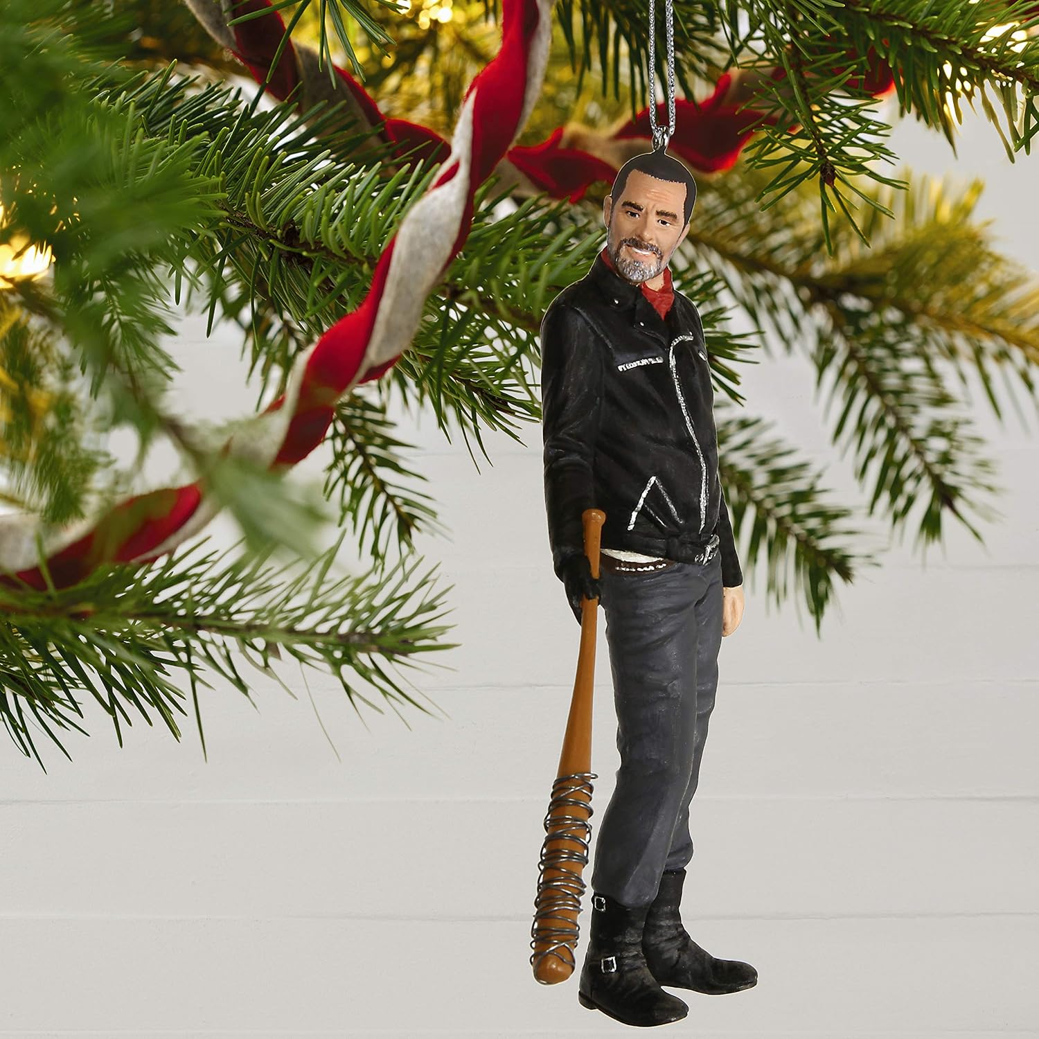 HALLMARK KEEPSAKE Christmas Ornament 2019 Year Dated, The Walking Dead Negan Holding Lucille Ornament