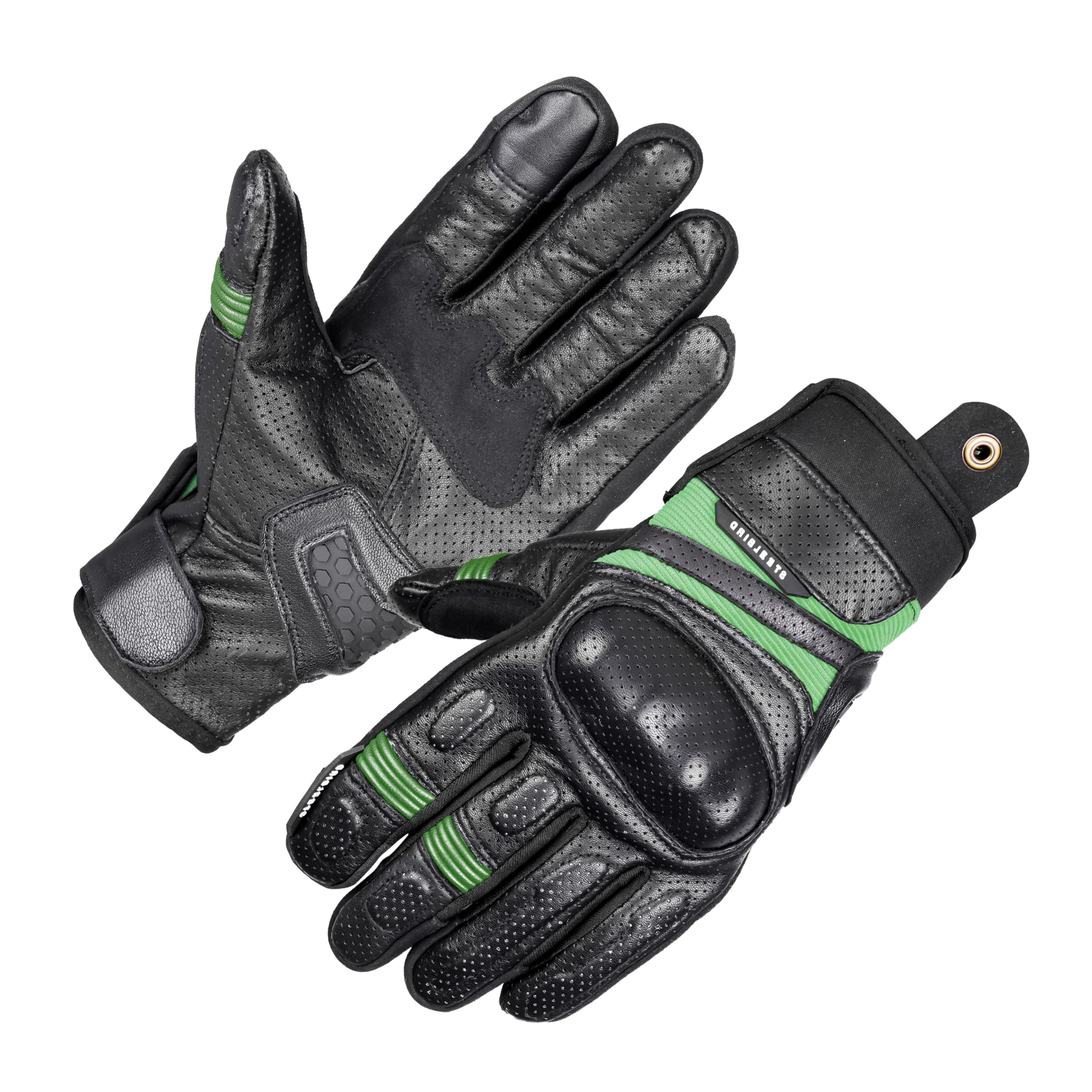 Steelbird Jispa Premium Leather Gloves for Men & Women | Comfortable, Durable, Touchscreen Compatible, Anti-Slip Grip | Motorcycle, Riding, and Outdoor Use-image-25