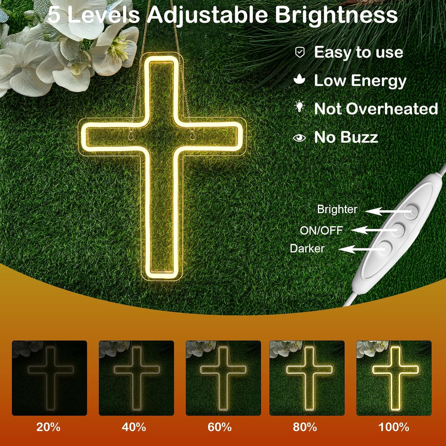 Wanxing LED Neon Sign for Wall Decor USB Powered LED Neon Light Signs Light up Sign for Bedroom Neon Wall Signs for Kids Birthday Party - Image 3