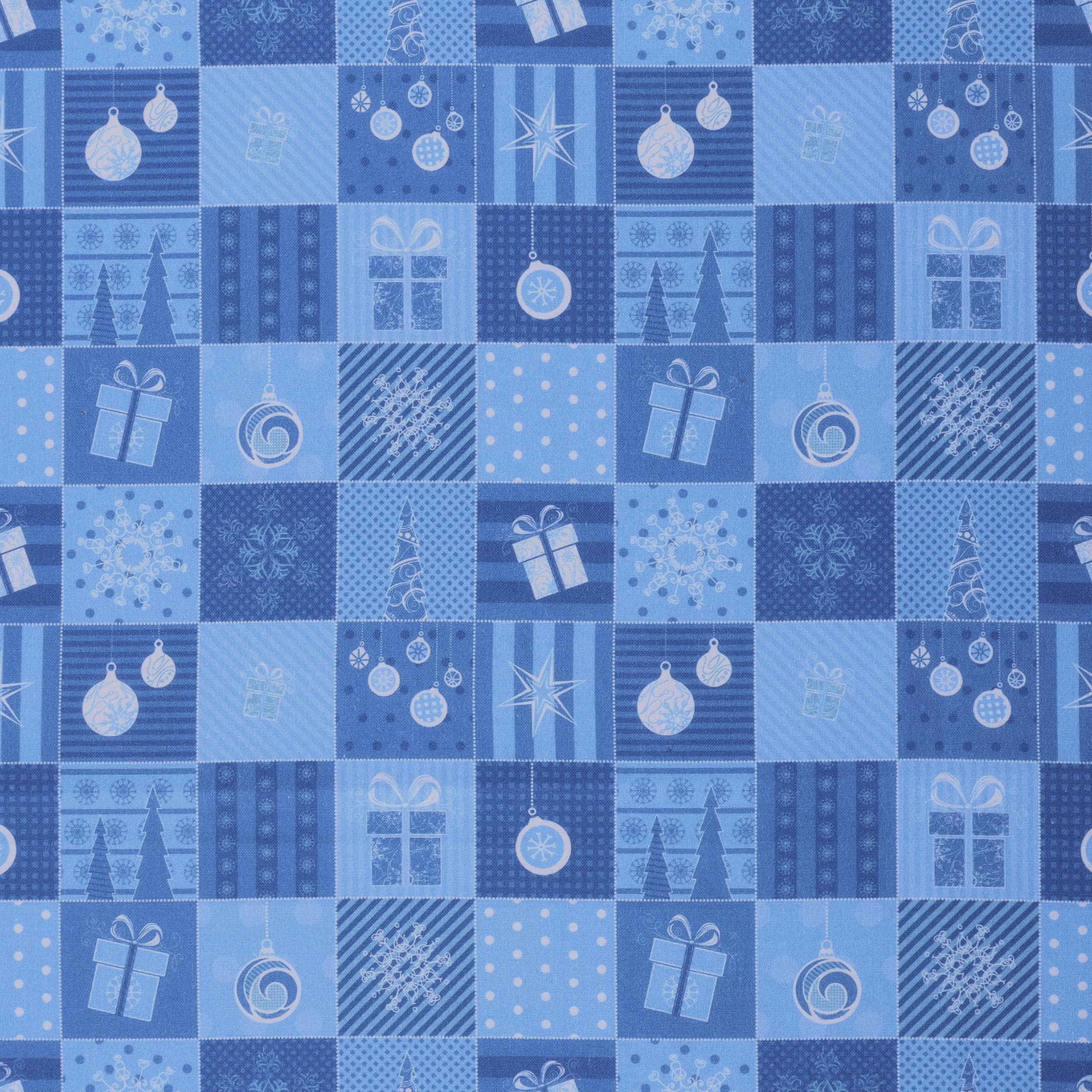 Mook Fabrics Christmas Printed Fabric [45in. Wide] – 100% Cotton Material for Quilting, Home Decor Accents | Arts, Crafts & Sewing, Gifts Winter Blues Cut by The Yard