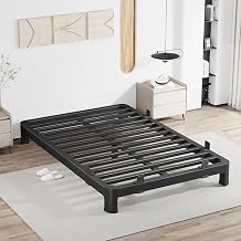MAF 6 Inch Queen Metal Platform Bed Frame with Round Legs Mattress Stopper