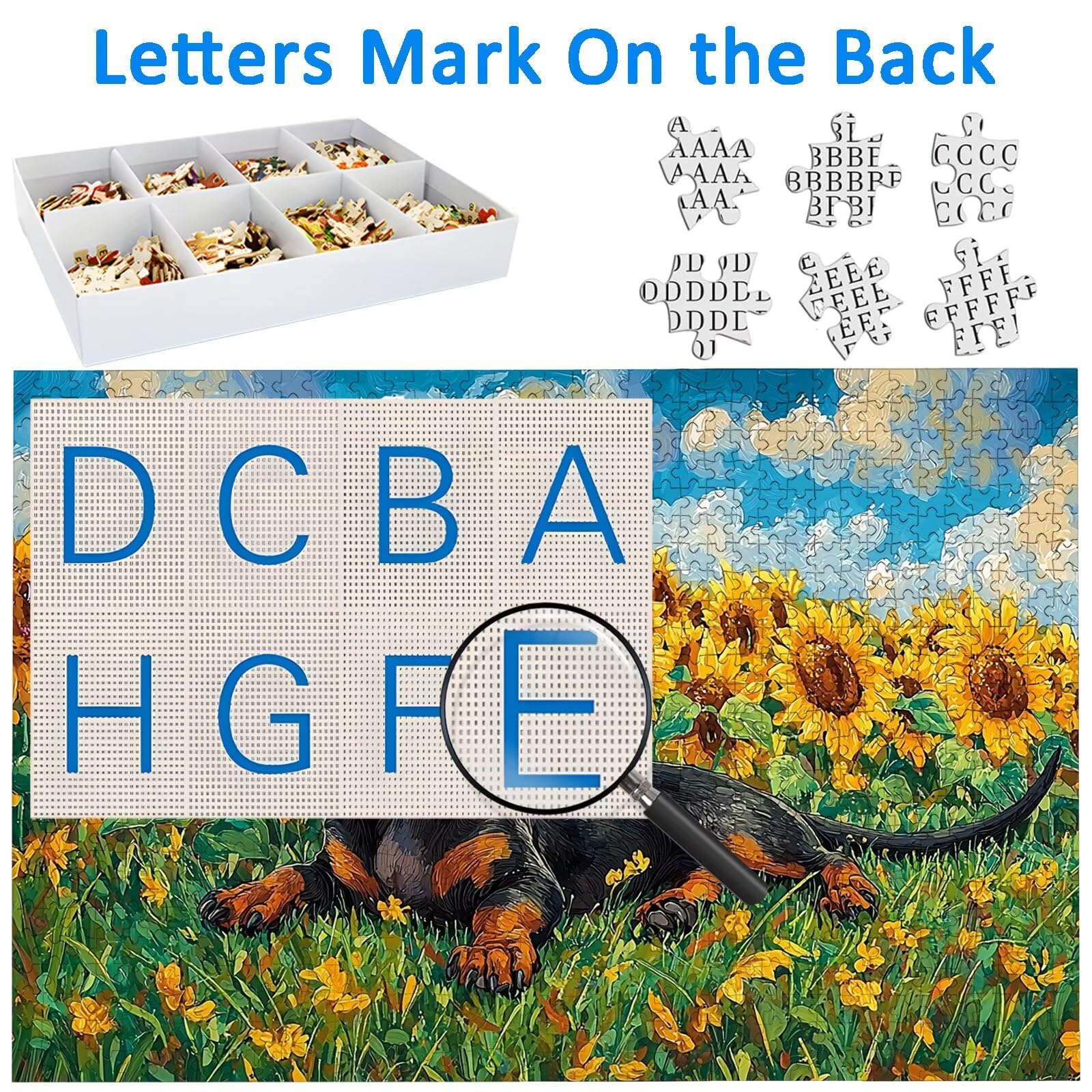 Puzzle dla dorosłych 1500, puzzle dla psów dla dorosłych, puzzle kwiatowe z wykwintnym pudełkiem do pakowania, niemożliwe drewniane puzzle do wystroju pokoju, prezenty dla kobiet, prezenty dla