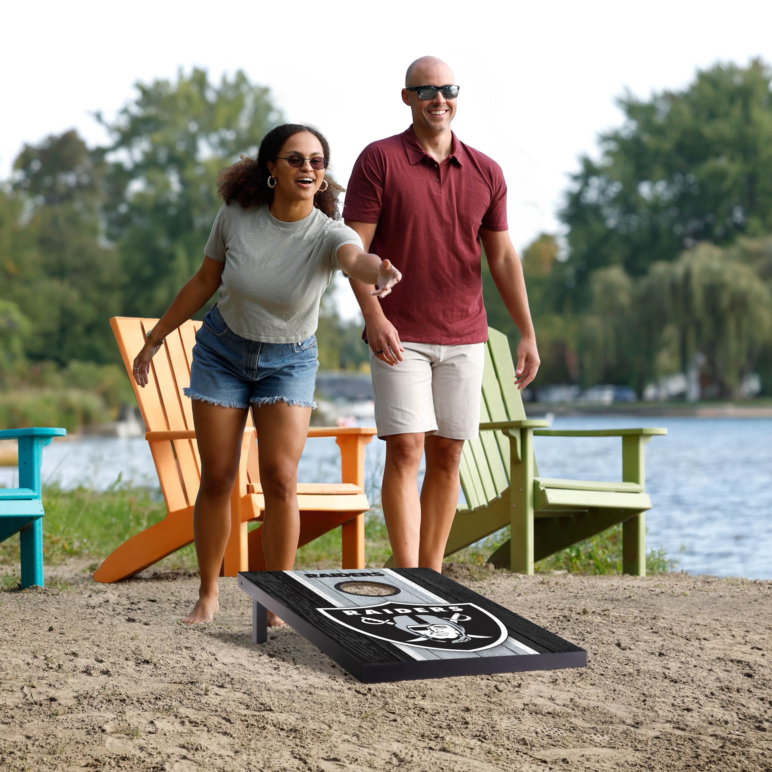 YouTheFan NFL 2' x 3' Portable Cornhole Game with Logo Bags