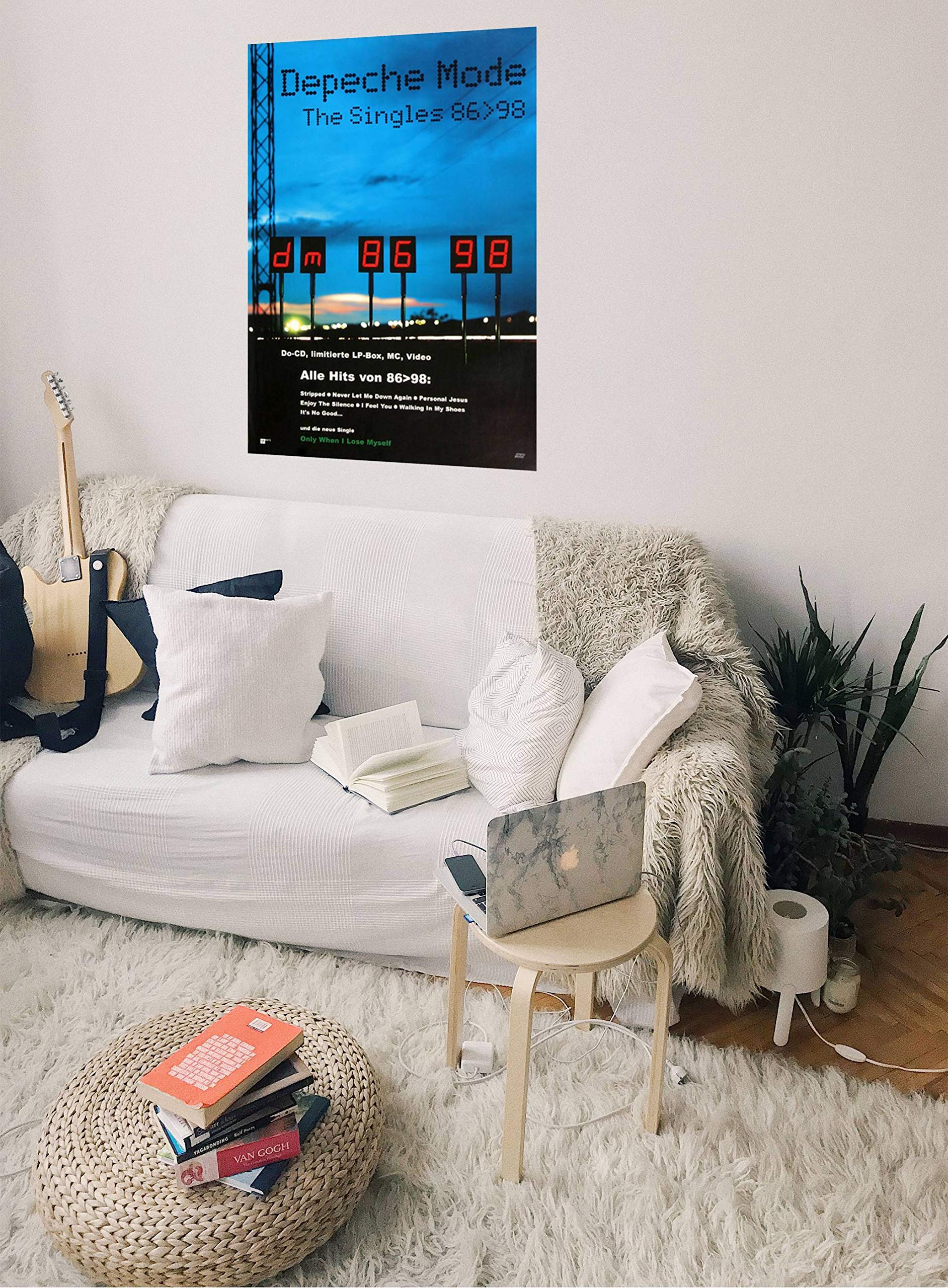Depeche Mode - The Singles, 2002 » Konzertplakat/Premium Poster | Live Konzert Veranstaltung | DIN A1 «