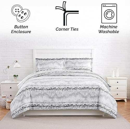 Miniatura 111 de Southshore Fine Living, Inc. Juego de funda de edredón de satén de algodón de fibra larga de 300 hilos, tamaño matrimonial/queen, azul ballard 07