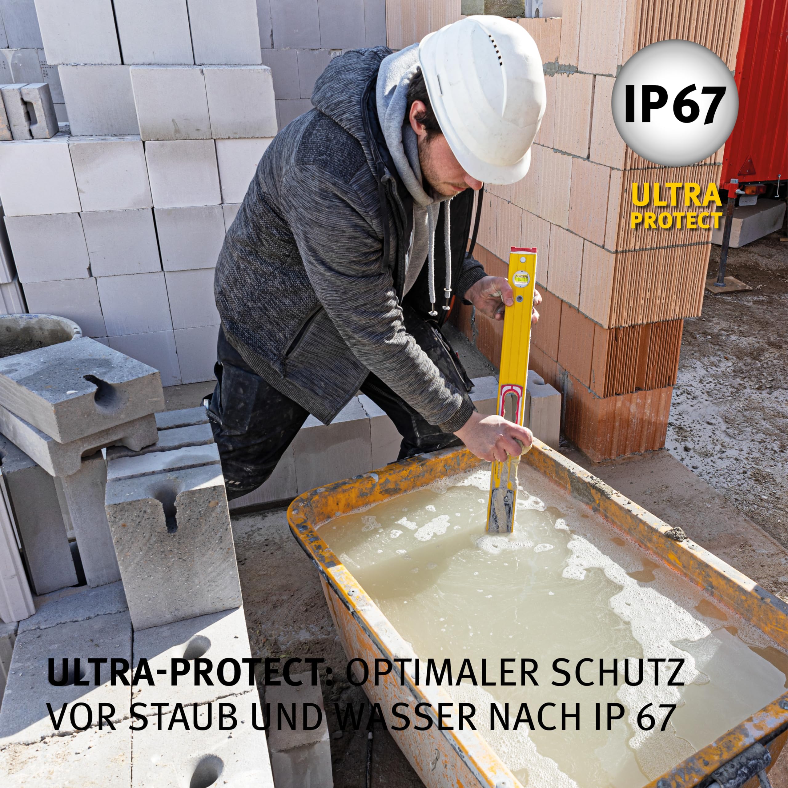 STABILA Digitale Wasserwaage TECH 196 DL, 23 cm, wasser- und staubdicht nach IP 67, 2 Digital-Displays, kalibrationsfrei, Anzeige-Modi: °,%, mm/m, in/ft, Tasche