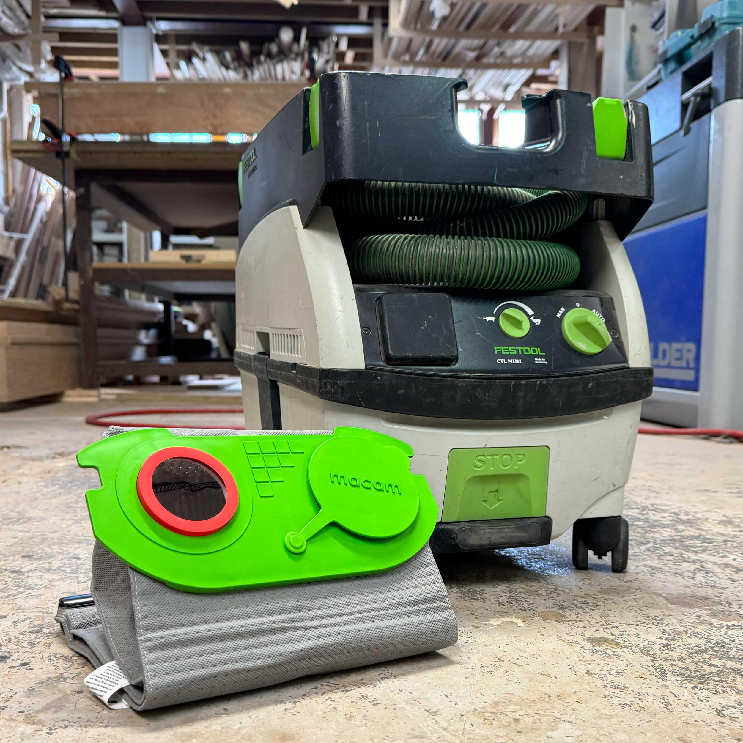 Macam sacchetto filtrante riutilizzabile compatibile con aspirapolvere Festool Mini e Midi