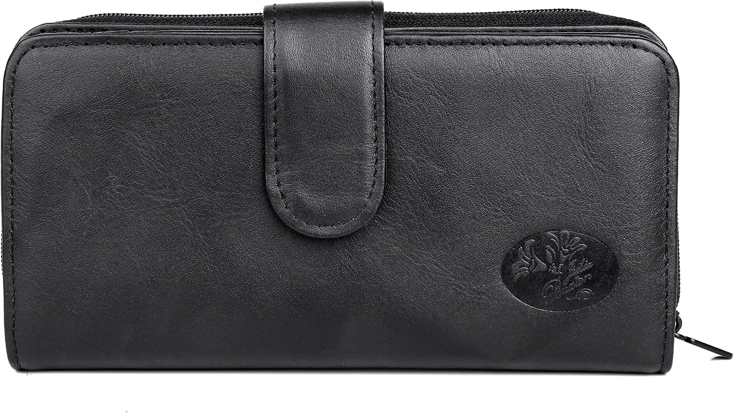Julia Buxton Heiress Checkbook Wallet Black image 3