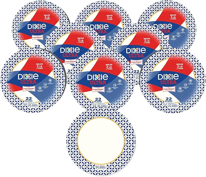 Amazon.com: Dixie Ultra Disposable Paper Plates, 10-1/16 in. Dinner ...