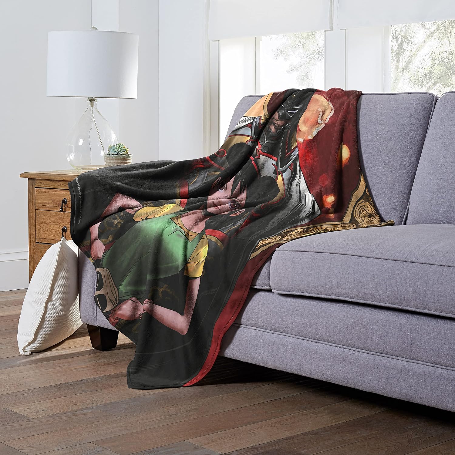 Northwest DC - Batman Silk Touch Throw Blanket, 50" x 60", Lone Bat and Cub