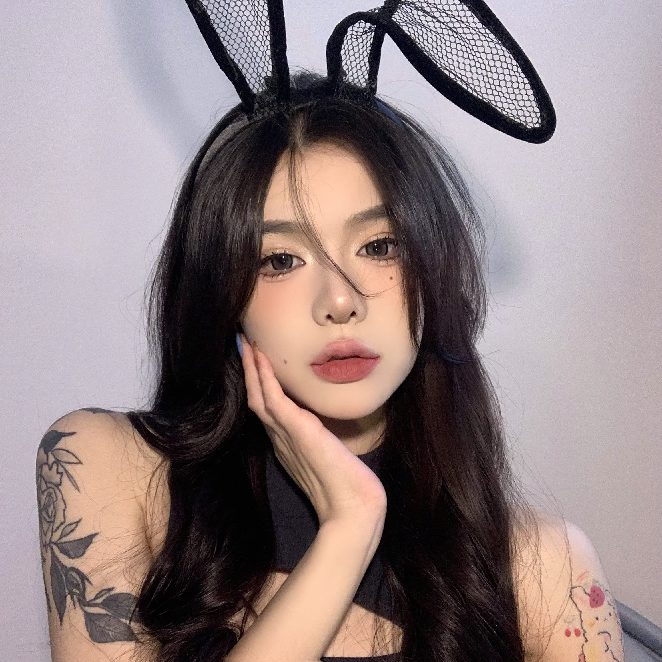 Bonnie Z. Leonardo Women Sexy Rabbit Ears Hairband Fashion Maid Rabbit Girl Show Headband