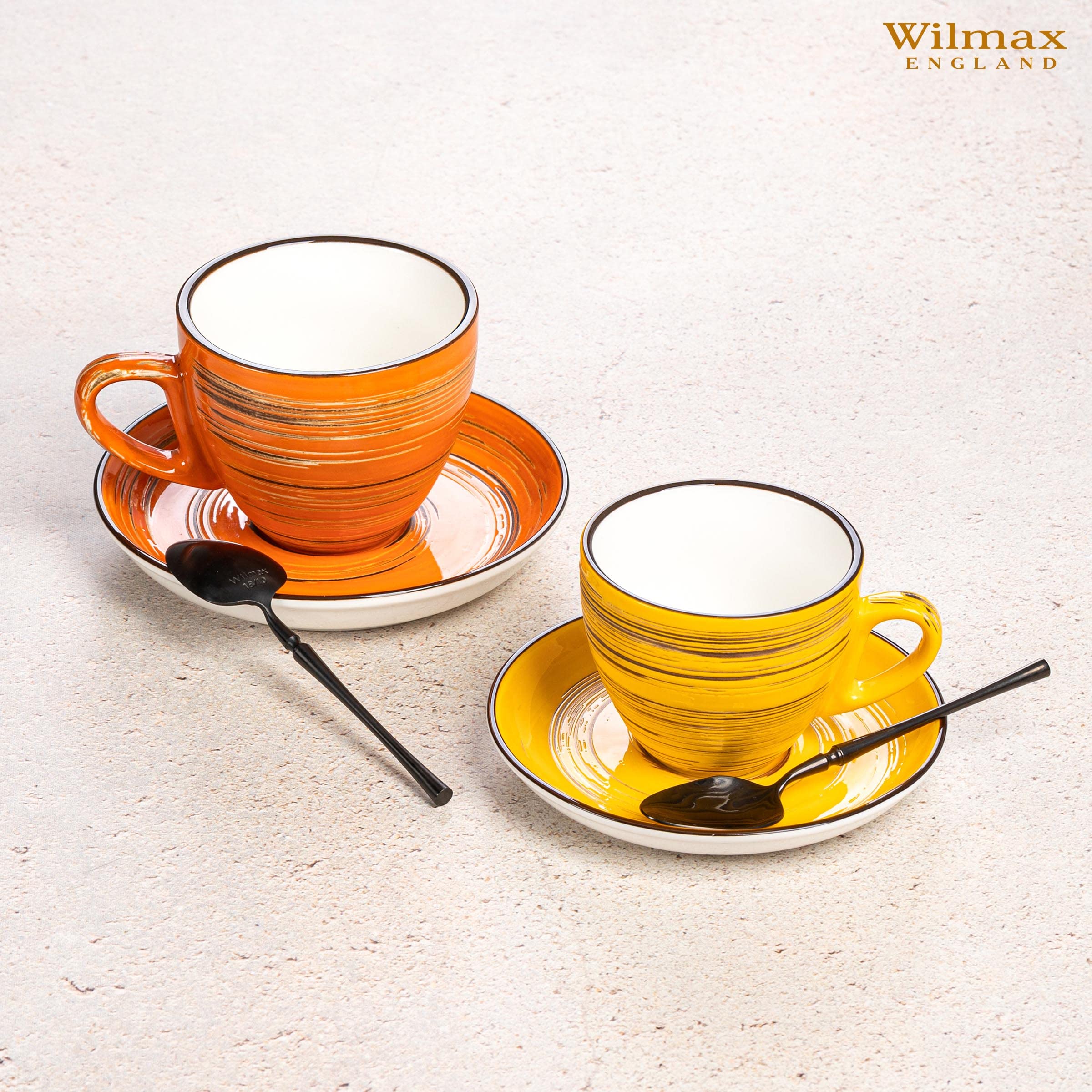 Lot De 6 Tasses à Café En Verre Avec Poignée - 303 Ml - Passe Au Lave