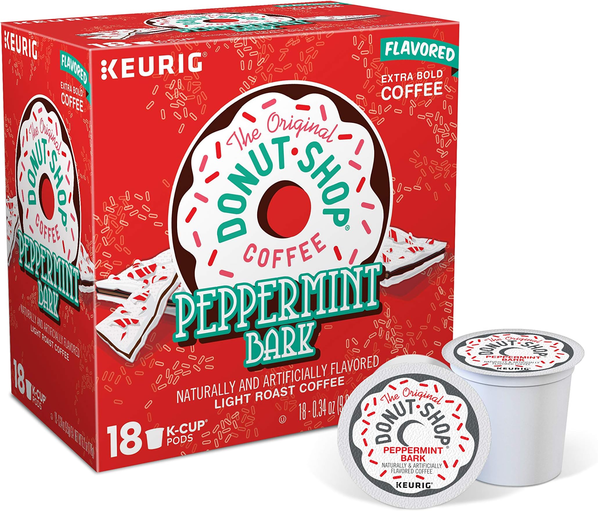 The Original Donut Shop Peppermint Bark Kcups by Donut
