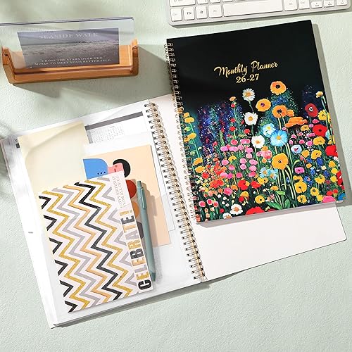 Miniatura 7 de Agenda mensual 2024-2026, agenda mensual de 2 años, julio 2024 a junio 2026, calendario mensual 2024-2026, 8.5 x 11 pulgadas, agenda mensual con