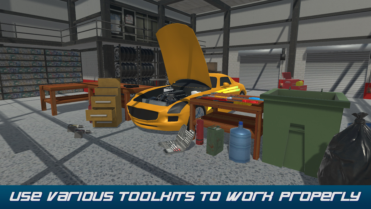 Car Mechanic Simulator Sport Car Pit Stop Racing Manager App