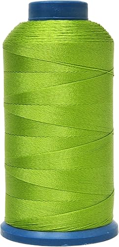 Miniatura 1004 de Mandala Crafts Hilos de coser resistentes de nailon consolidado, hilo para tejer jeans de cuero, hilos de tapicería marina al aire libre, Beige