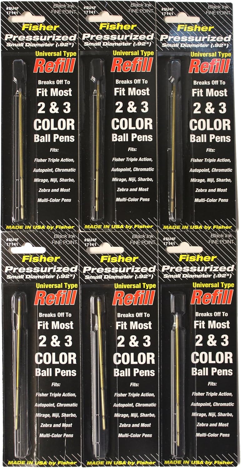 6 PACK Lot of Black Fisher Space Pen UNIVERSAL Refills Amazon.ca