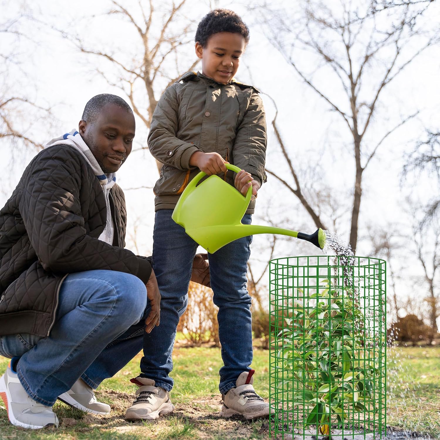 6 Pack Plant Protector from Animals,17'' x 13'' Metal Wire Mesh Garden Plant Cages for Outdoor Gardening,Rabbits Chickens Ducks, for Vegetables, Flowers, Shrubs, Plant Protectors from Deer
