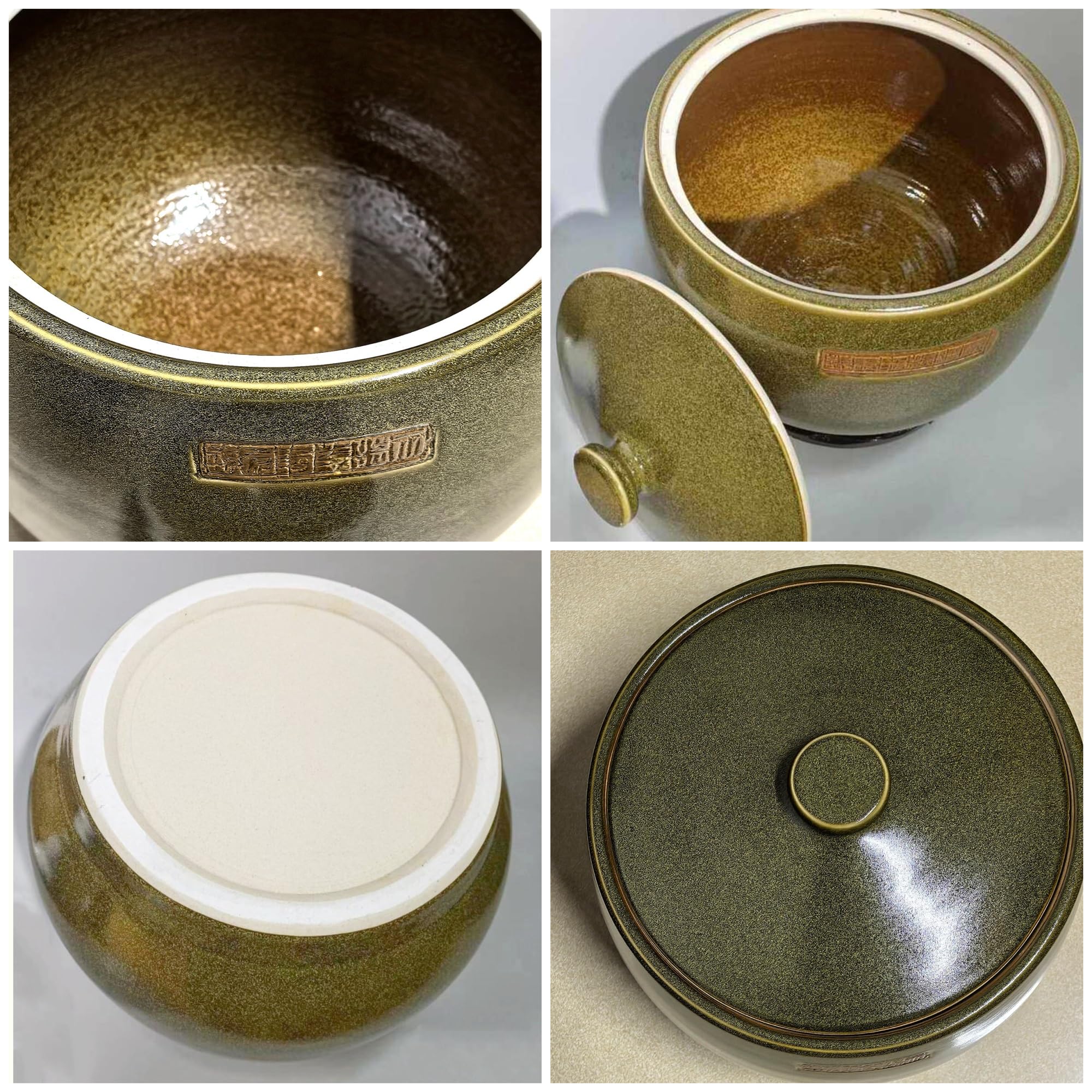 Wiaderko Na Ryż Ceramiczne Z Pokrywką Pojemnik Na Karmę Dla Psa I Kota Dozownik Do Kuchni Na Ryż, Mąkę, Żywność(15kg)