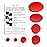 Self-Adhesive Waterproof Repair Patch Kit - 30-Second Fix for Down Jackets, Tents, Sleeping Bags, Backpacks, Outdoor and Camping Gear - Pre-Cut Nylon, Multiple Colors (Red)