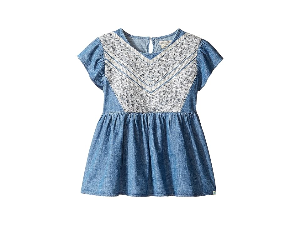 

Lucky Brand Kids Flowy Mixer Top in Chambray (Big Kids) (Medium Wash) Girl's Clothing