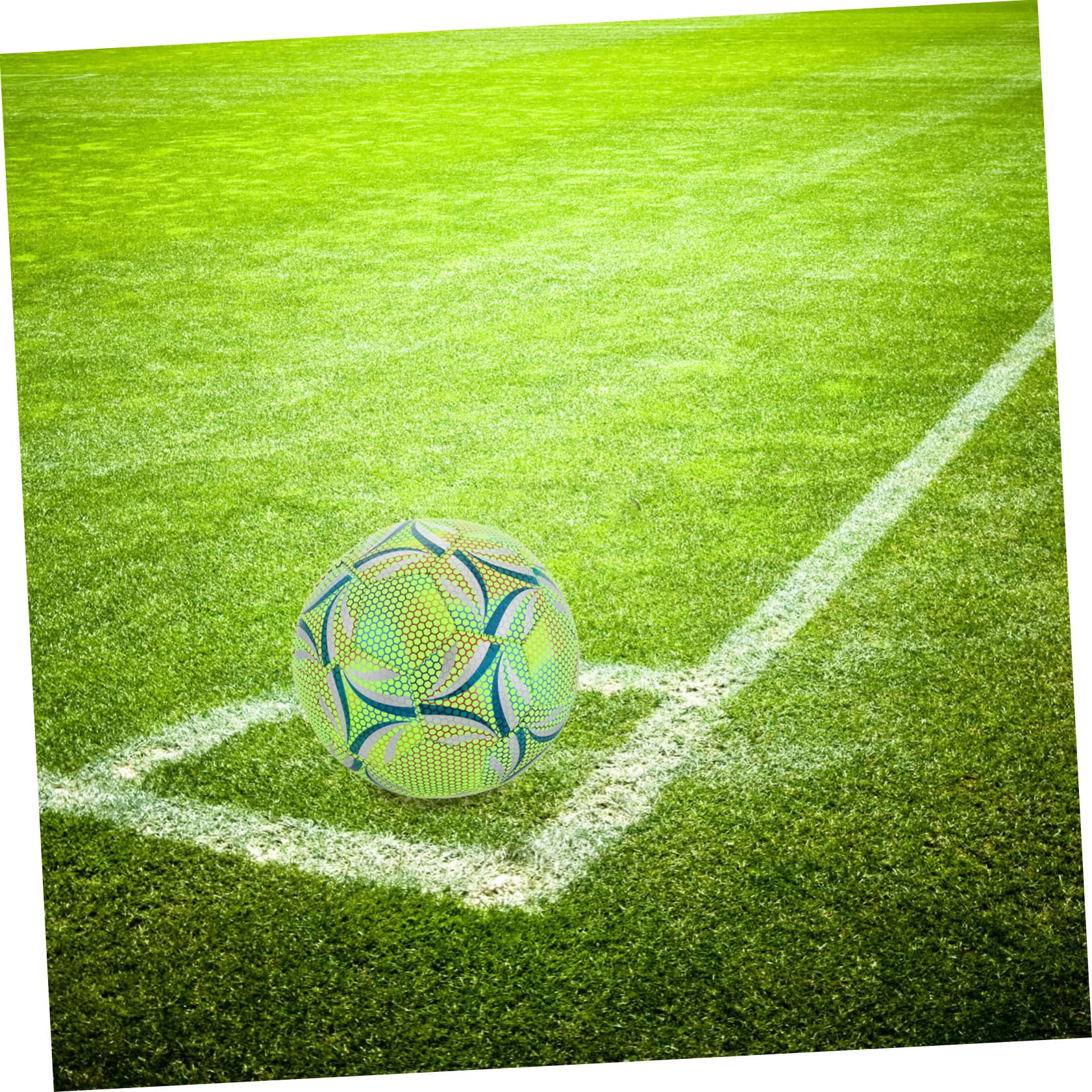 Milisten Balón De Fútbol Iluminado para Entrenamiento Balones De Fútbol Holográfico y Duradero