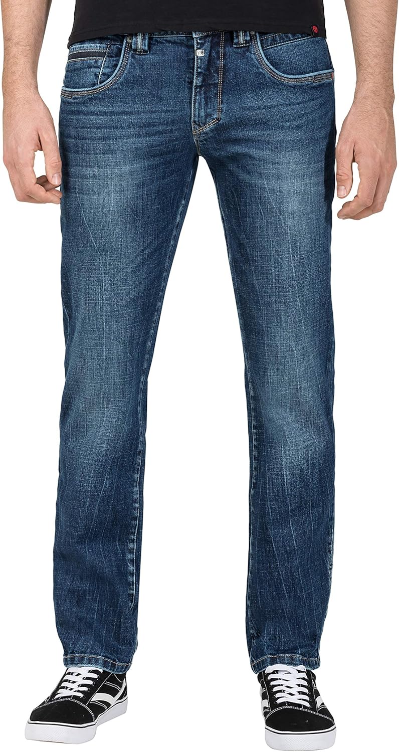 Timezone Men's Edwardtz Slim Jeans, blue 29W / 32L Blue (Blue Line Wash 3329)