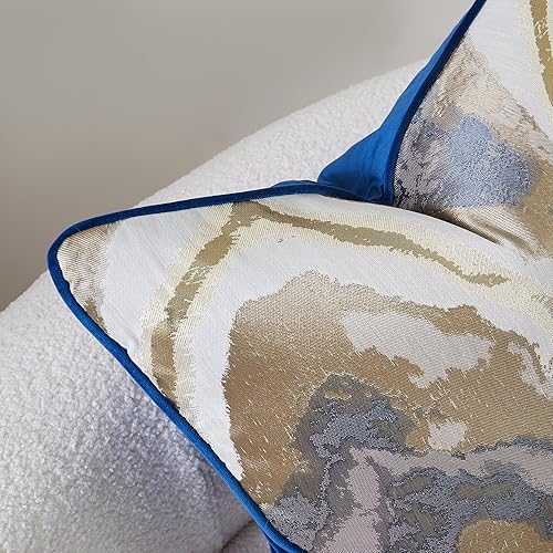 Miniatura 2 de THE-TINOART Funda de cojín azul marino de 12 x 20 pulgadas, funda de almohada abstracta europea de lujo, decoración del hogar para sofá, silla,