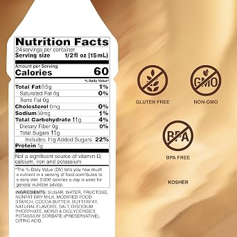 Monin - Gourmet White Chocolate Sauce, Creamy and Buttery, Great for Desserts, Coffee, and Snacks, Gluten-Free, Non-GMO (12 Ounce)