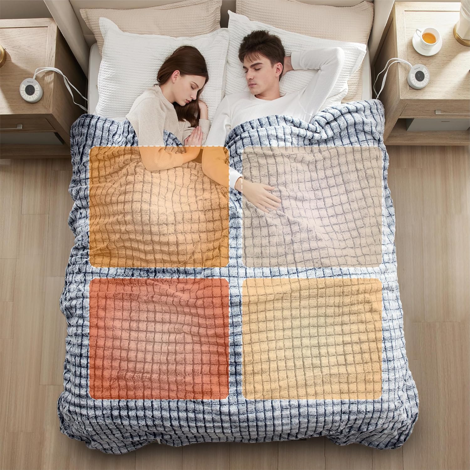 Bedsure Electric Blanket Quad Zone Control Queen Size