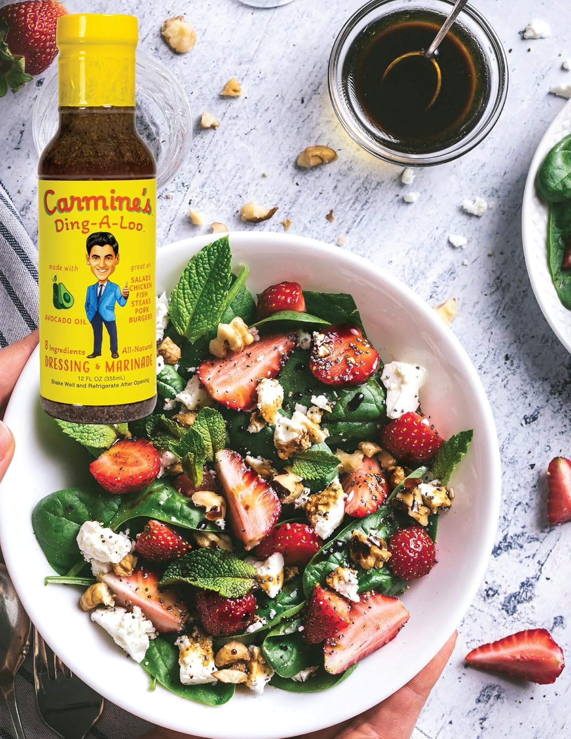 Carmine's All Natural Avocado Oil Dressing & Marinade Variety 3-Pack, Avocado Marinade & Dressing for Steaks, Chicken, Fish, Burgers & More, (Variety 3-Pack)