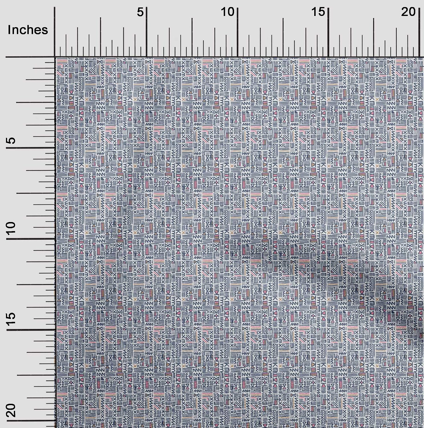 oneOone Cotton Flex Fabric Shapes Geometric Decor Fabric Printed BTY 40 Inch Wide