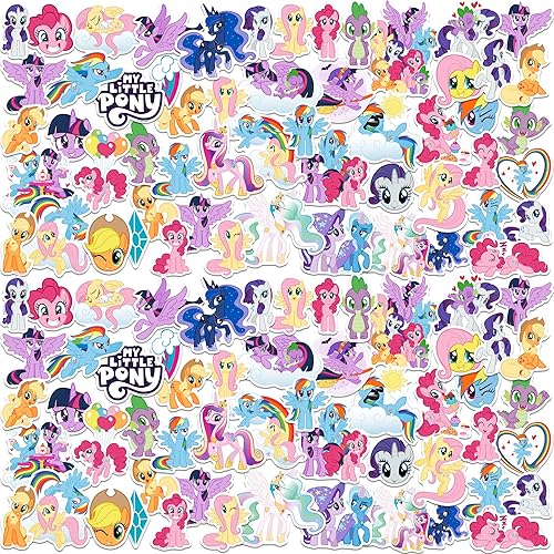 Miniatura 1 de My Little Pony Tv Friendship is Magic - Paquete variado de calcomanías de vinilo grandes de lujo, para laptop, botella de agua, álbumes de recortes,