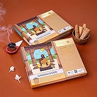 PHOOL LUXURY INCENSE Sandalwood Havan Cups I I Navratri Special Pack I 16 Havan Pcs + 1 Free Stand I Ecocert Certified...