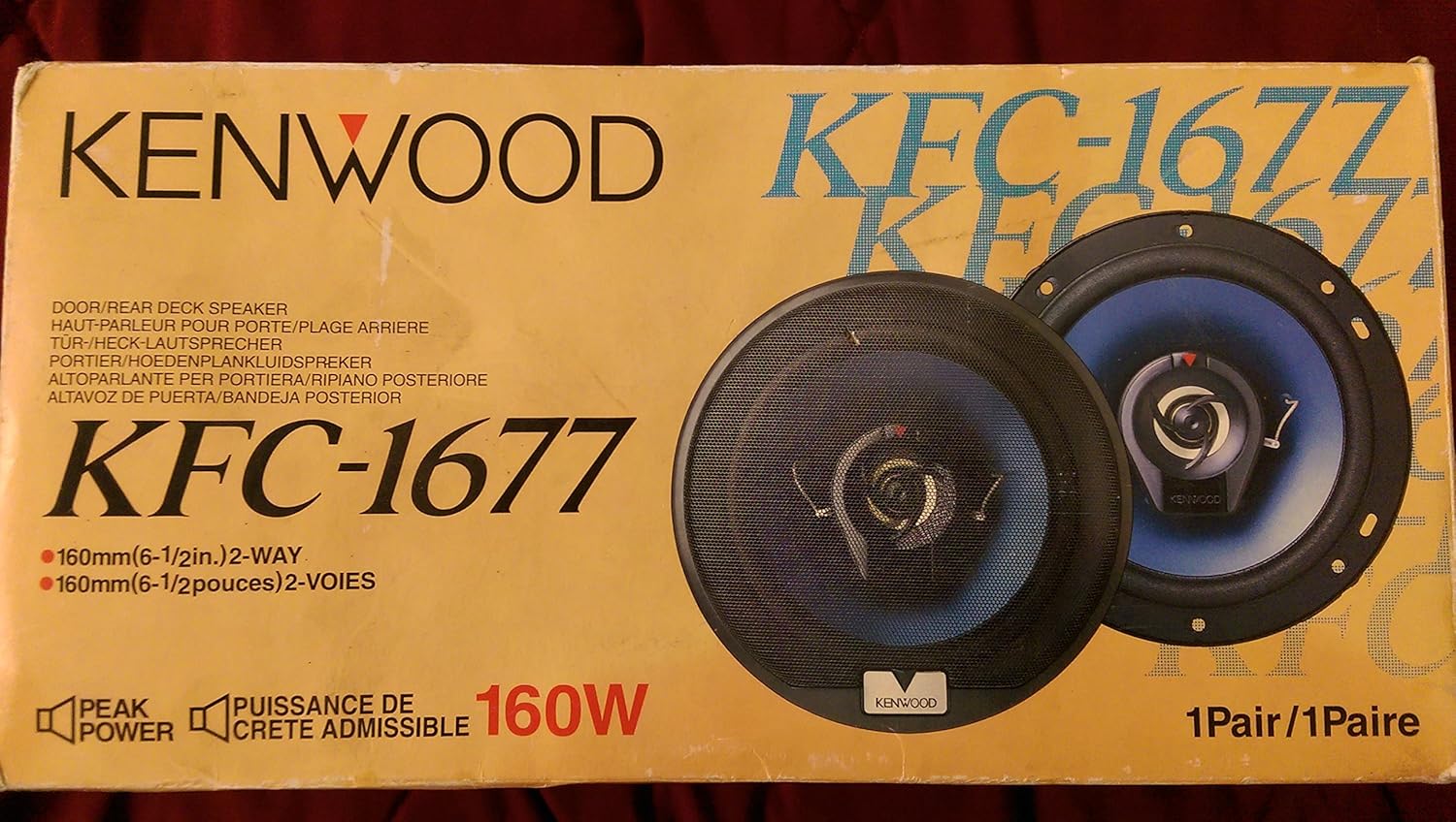 Kenwood 6.5 in. 2Way Car Speaker (KFC1677) Electronics