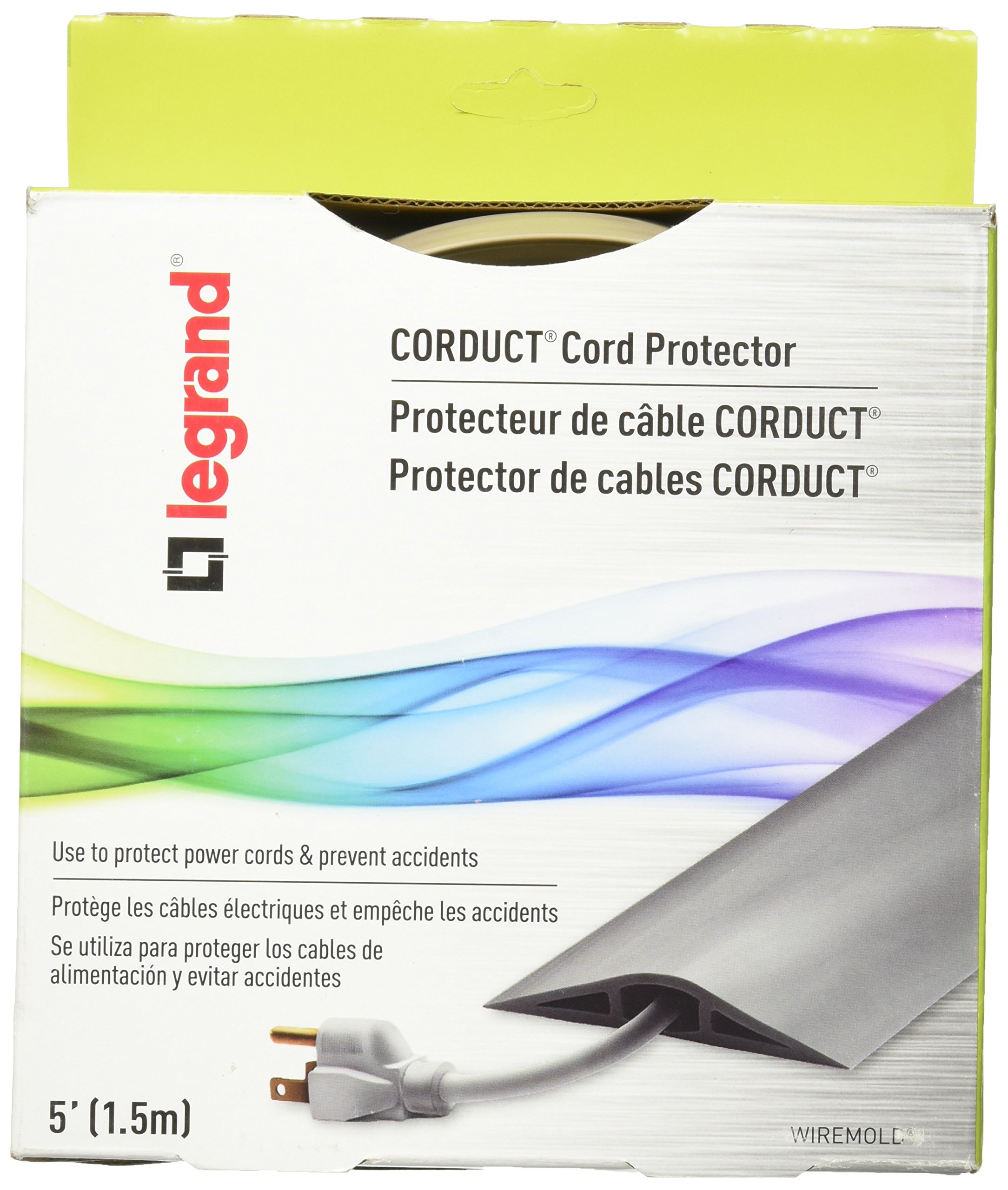 5-Ft. Corduct Ivory Cord Protector