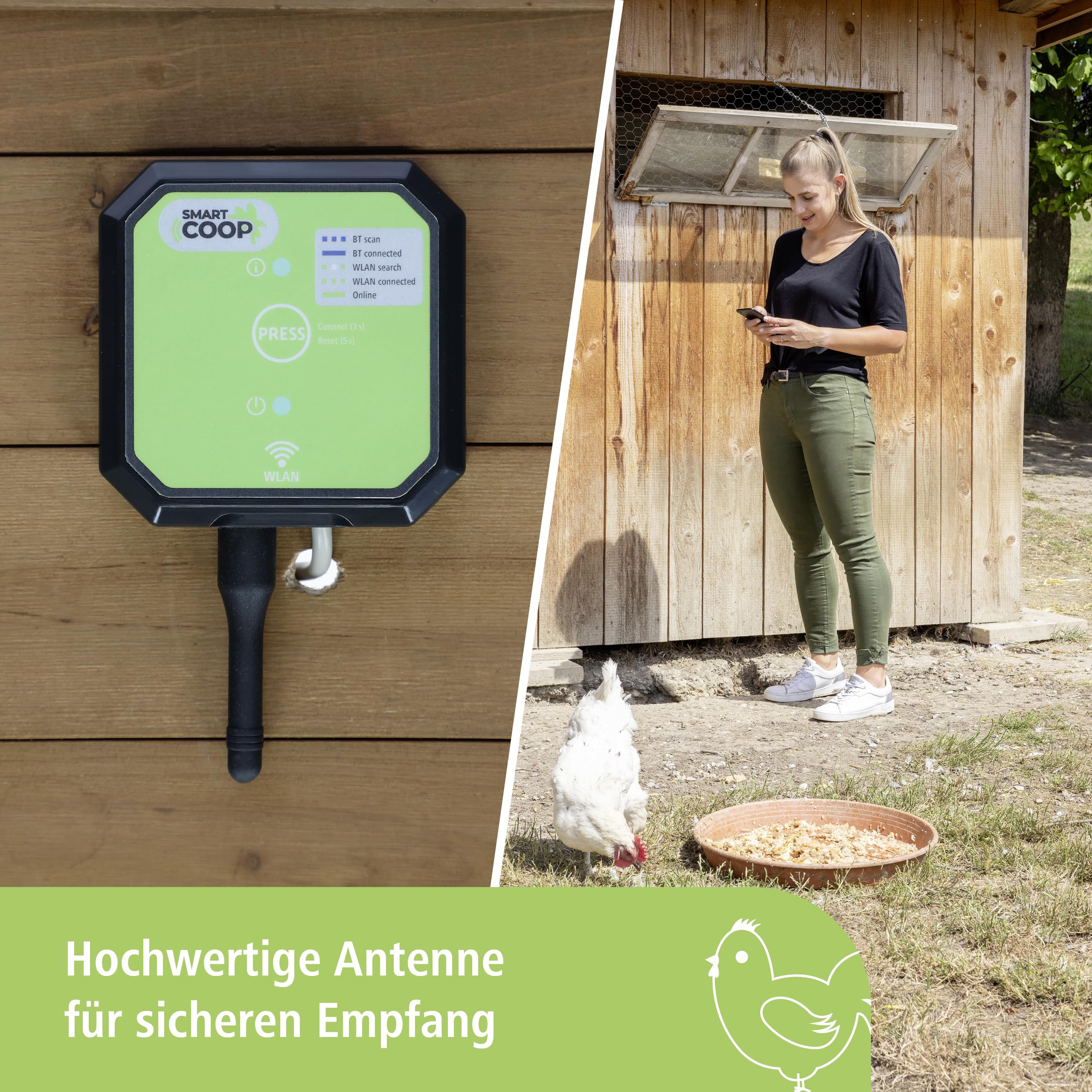 Kerbl Hobbyfarming SmartCoop Connectivity-Modul, Verbindungsmodul, Geflügel, langlebig, inkl. 30cm Anschlusskabel, Made in Germany