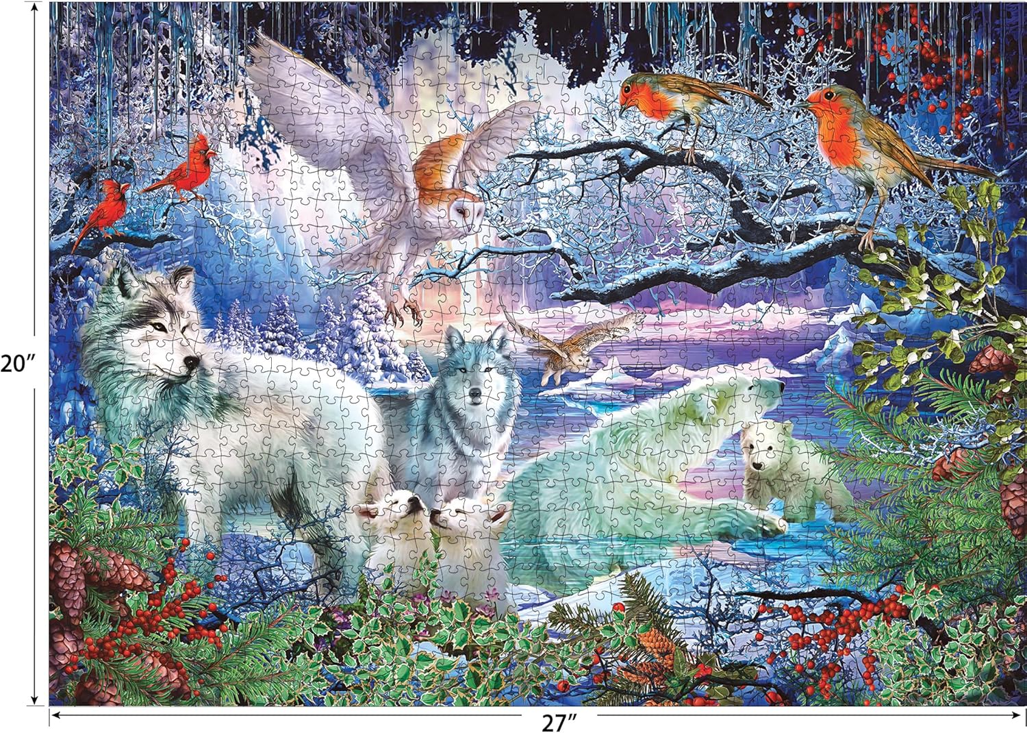 RoseArt - Puzzle Collector - Spirit of Winter - 1000 Piece Jigsaw Puzzle for Adults