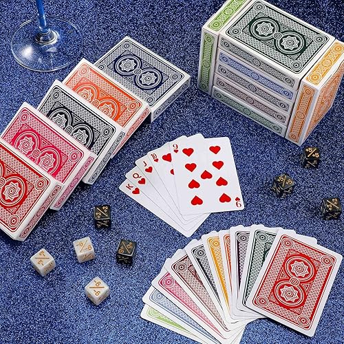 Miniatura 4 de Zubebe 12 Mazos de Cartas, Barajas de Cartas al Por Mayor en Tamaño Póker, Barajas de Póker Estándar para Actividades de Niños y Adultos,