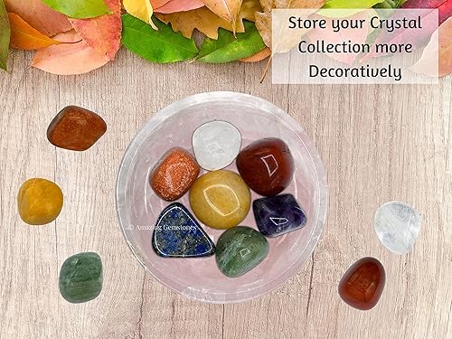 Miniatura 145 de Amazing Gemstone Clear Quartz Crystal Bowl - 2" Gem Stone Bowl for Altar Offering