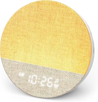 Dreamegg Sunrise 1 - Sunrise Alarm Clock, Sound Machine for Sleep, Customizable Sleep Routines, Dimmable Night Light, 29 Sounds, White Noise Machine, Wake Up Light for Bedrooms, Adults, KidsUpgraded