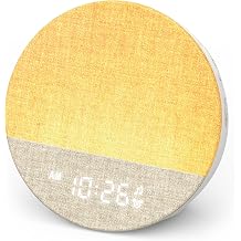 Dreamegg Sunrise 1 - Sunrise Alarm Clock, Sound Machine for Sleep, Customizable Sleep Routines, Dimmable Night Light, 29 Sounds, White Noise Machine, Wake Up Light for Bedrooms, Adults, KidsUpgraded