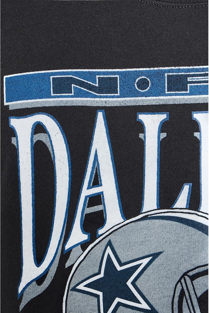 Мужской флисовый свитшот Junk Food Clothing NFL Dallas Cowboys Helmet, цвет: Чёрный — фото 3