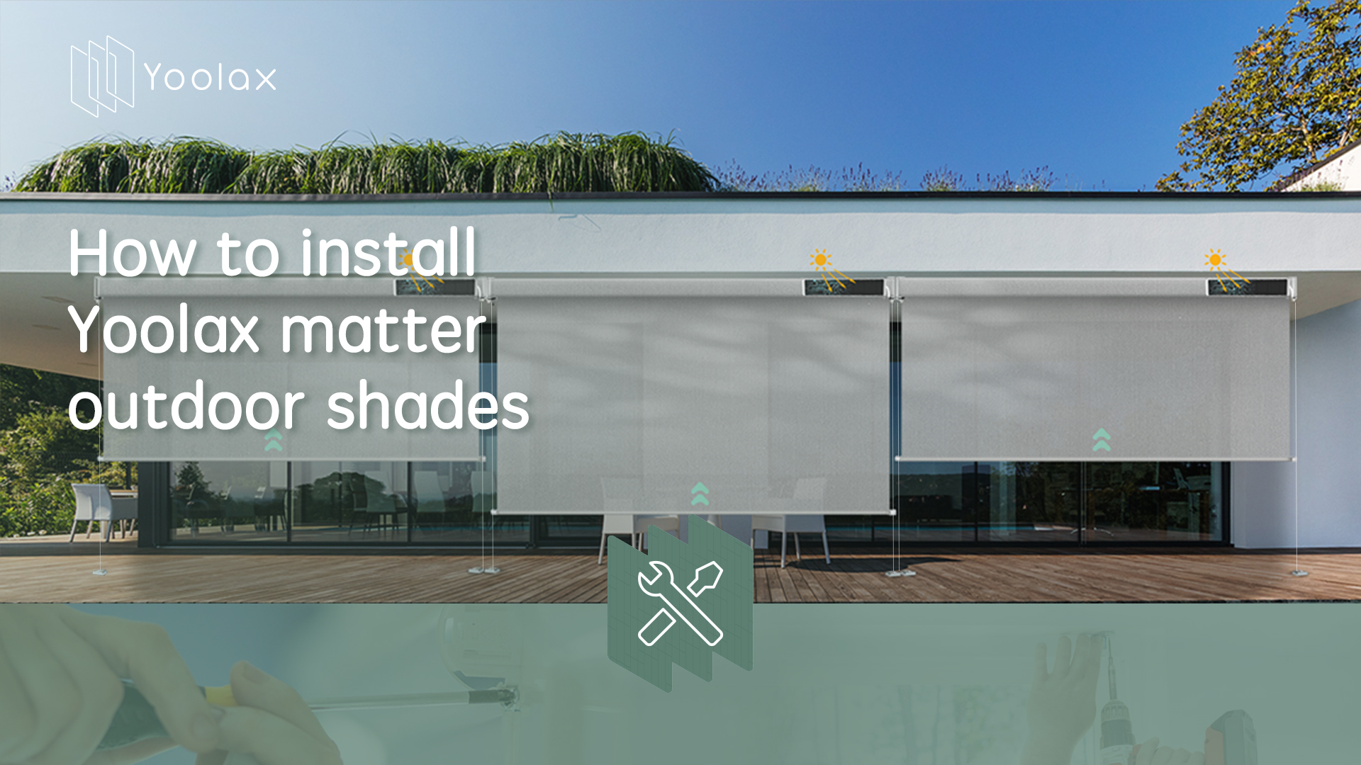 Amazon.com : Yoolax Motorized Matter Outdoor Shades Patio Blinds